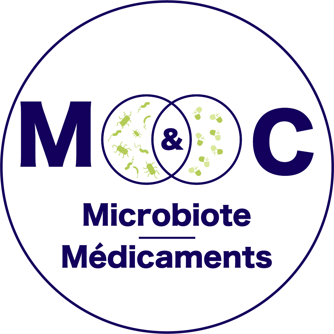 Illustration scientifique du microbiote humain